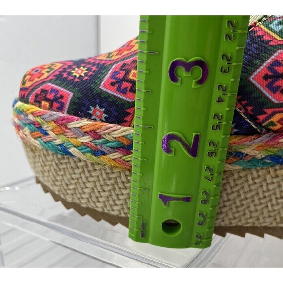 Filano Espadrilles Womens Aztec Southwestern Boho 7.5 Multicolor*Run Small - Picture 9 of 9